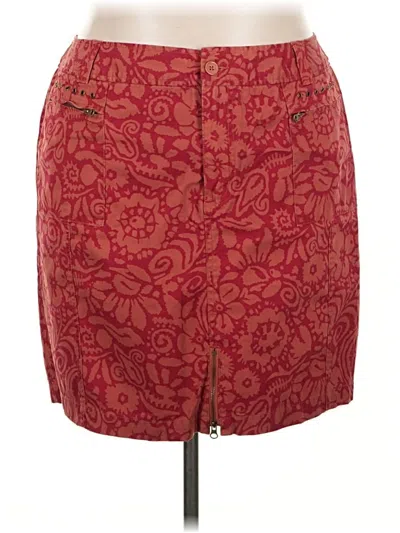 Pre-owned Venezia Casual Skirt In Red