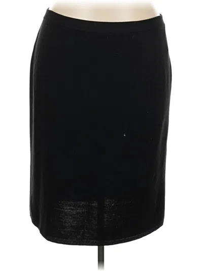 Pre-owned Venezia Formal Skirt In Black