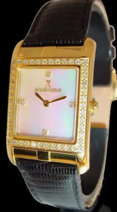 Pre-owned Venezia-j . Cantani Jacques Cantani Venezia Unisex Diamond Watch Half Carat Si-pk 10 Micron Platti