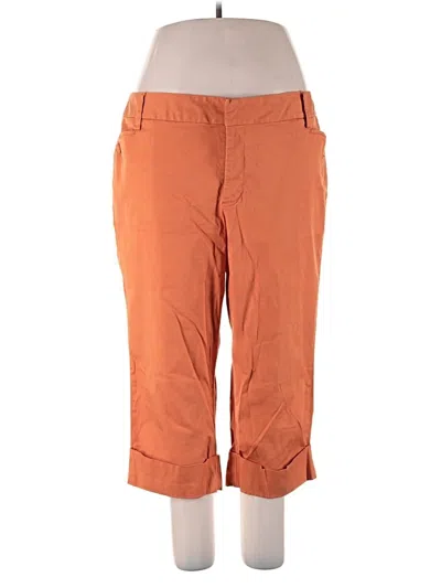 Pre-owned Venezia Khaki Pant In Orange