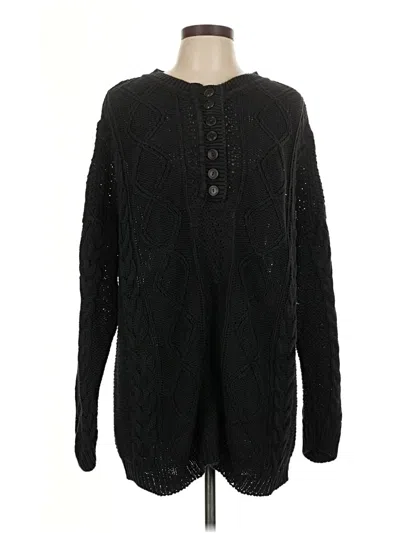 Pre-owned Venezia Pullover Sweater In Black
