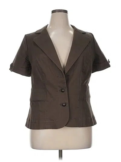 Pre-owned Venezia Short Sleeve Blouse In Brown