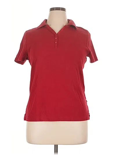 Pre-owned Venezia Short Sleeve Polo Shirt In Red