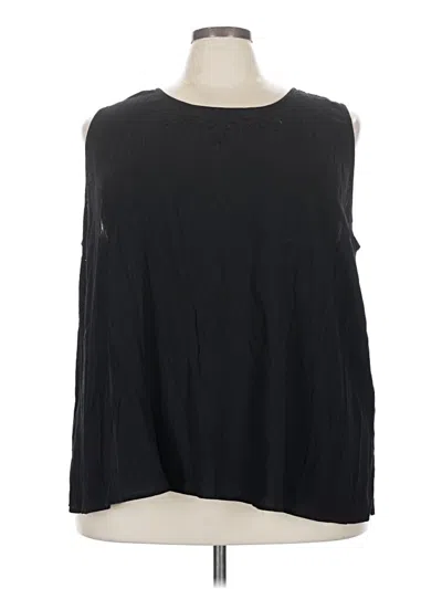 Pre-owned Venezia Sleeveless Blouse In Black