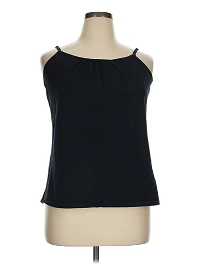 Pre-owned Venezia Sleeveless Blouse In Black