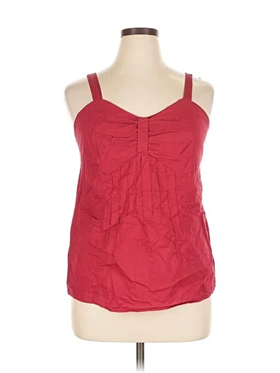 Pre-owned Venezia Sleeveless Blouse In Red