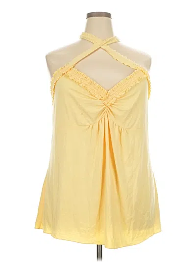 Pre-owned Venezia Sleeveless Blouse In Yellow