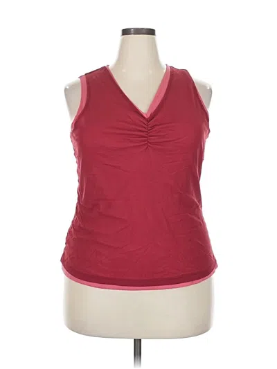 Pre-owned Venezia Sleeveless Top Red Halter Neckline Tops