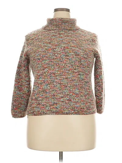 Pre-owned Venezia Turtleneck Sweater In Brown