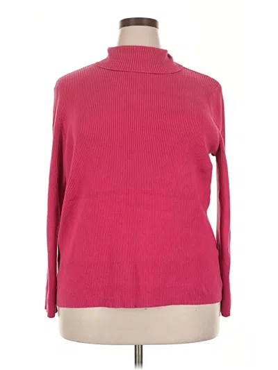 Pre-owned Venezia Turtleneck Sweater In Pink