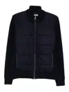 Vengera Navy Blue Jacket With Quilted Panels In Blue