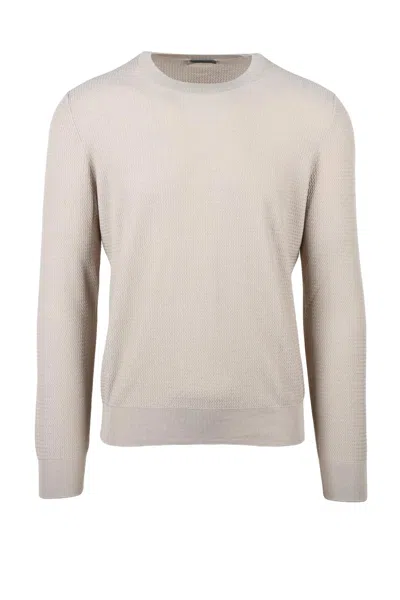 Vengera Crewneck Sweater - Beige In Gray