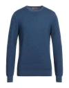Vengera Man Sweater Azure Size 46 Virgin Wool In Blue