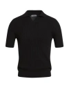Vengera Man Sweater Black Size 38 Cotton, Polyamide In Black
