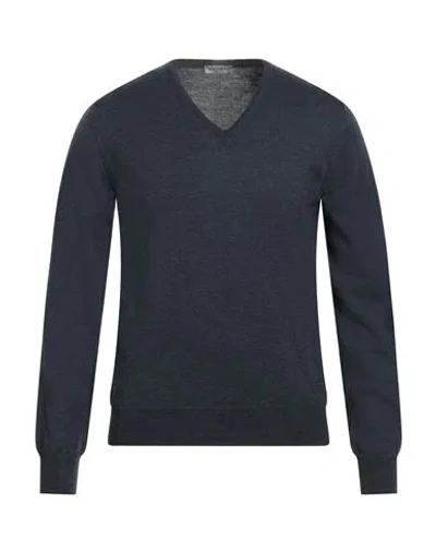 Vengera Man Sweater Navy Size 44 Virgin Wool In Multi