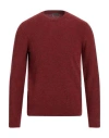 Vengera Man Sweater Rust Size 38 Virgin Wool, Polyamide In Red