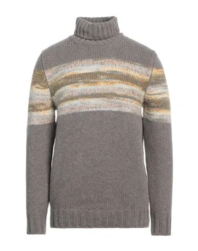 Vengera Man Turtleneck Grey Size 46 Wool, Acrylic, Alpaca Wool