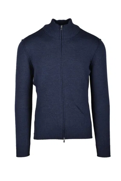 Vengera Multi-colored Virgin Wool Cardigan In Black