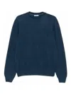 Vengera Fine Cashmere Sweater In Deep Blue In Blue