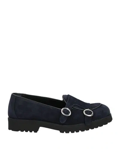 Veni Shoes Woman Loafers Midnight Blue Size 6 Leather