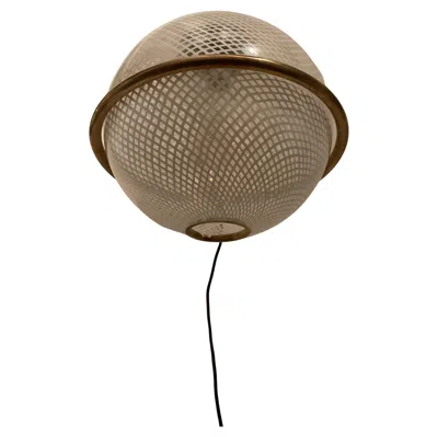 Pre-owned Venini - 1 Murano Glass Reticello Wall Sconce - Italy 1950s In Brown