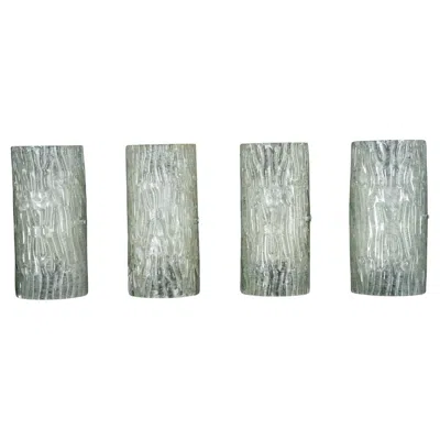 Pre-owned Venini 1960s Toni Zuccheri  Murano Glass Sconces, Horizontal Or Vertical Mounting In Transparent
