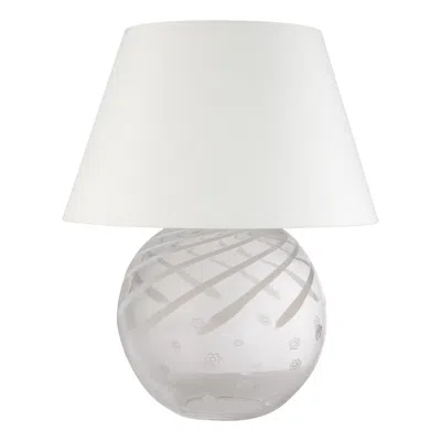 Pre-owned Venini 1970s Italian Murano Glass Globe Lamp In Transparent