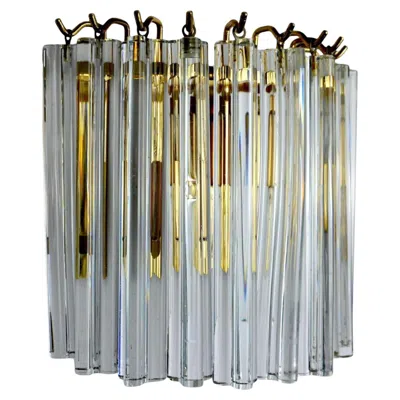 Pre-owned Venini 1970s  Wall Lamp, Italy In Transparent