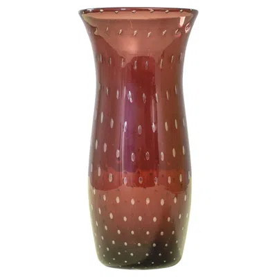 Pre-owned Venini 20th Century,  Murano Glass Vase In Brown