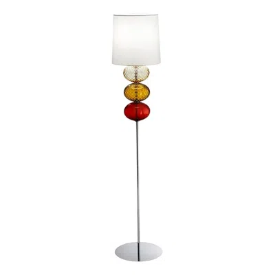 Pre-owned Venini 21st Century Abat-jour Floor Lamp In Amber Yello/red/tea By  In Brown