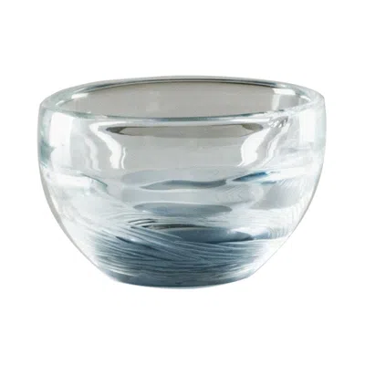 Pre-owned Venini 21st Century Acqua Glass Bowl In Crystal / Grape By Michela Cattai In Purple