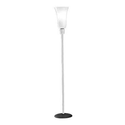 Pre-owned Venini 21st Century Anni Trenta Luce Floor Lamp In Milk-white By  In Transparent