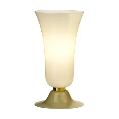 Pre-owned Venini 21st Century Anni Trenta Luce Large Table Lamp In Straw-yellow By  In Sand