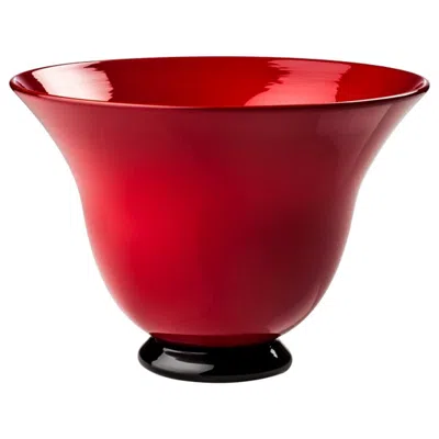 Pre-owned Venini 21st Century Anni Trenta Small Glass Vase In Red By