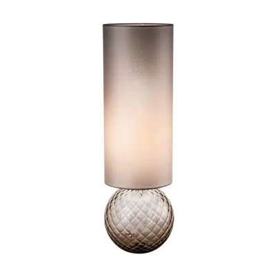 Pre-owned Venini 21st Century Blown Glass Balloton Table Lamp In Grey By  In Gray