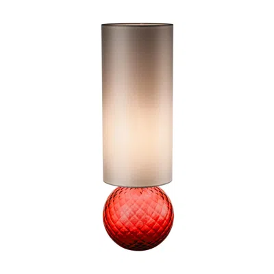 Pre-owned Venini 21st Century Blown Glass Balloton Table Lamp In Red By