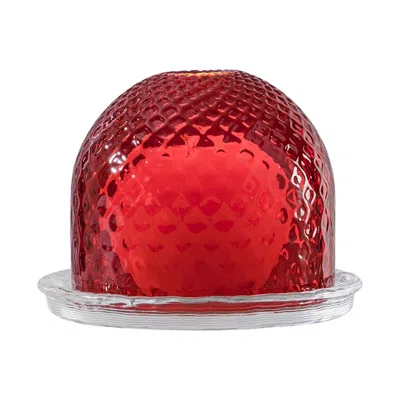 Pre-owned Venini 21st Century, Campana Candle Holder In Red By