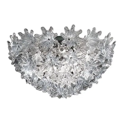 Pre-owned Venini 21st Century Esprit Ceiling Light In Amber Yellow/crystal By  In Brown