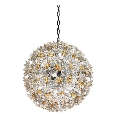 Pre-owned Venini 21st Century Esprit Extra Large Chandeliers In Amber Yellow/crystal By  In Brown