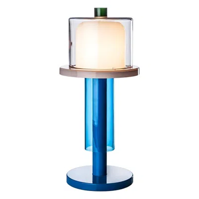 Pre-owned Venini 21st Century Ettore Sottsass Collection Bhusanam Table Lamp In Multicolor In Transparent