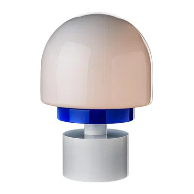 Pre-owned Venini 21st Century Ettore Sottsass Darpanah Table Lamp In Lightpink/milkwhite/sapphire In Transparent