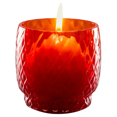 Pre-owned Venini 21st Century Faville Glass Candleholder In Red By