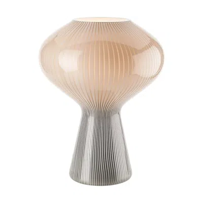 Pre-owned Venini 21st Century Fungo Massimo Table Lamp In Grey/milk-white By Vignelli In Sand