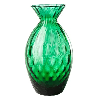 Pre-owned Venini 21st Century Gemme Glass Vase In Green By