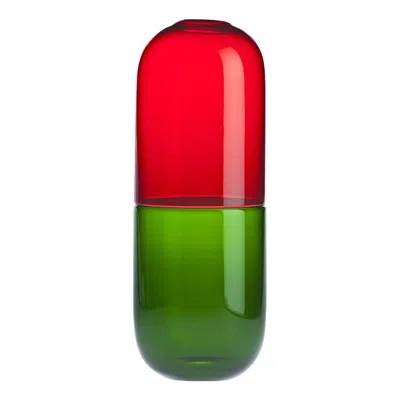 Pre-owned Venini 21st Century Happy Pills Adrenalina In Grass Green / Red By Fabio Novembre