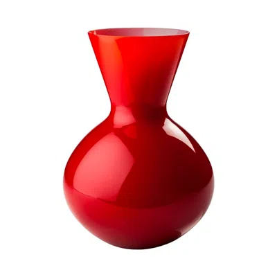 Pre-owned Venini 21st Century Idria Large Glass Vase In Red By