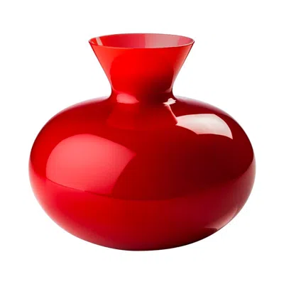 Pre-owned Venini 21st Century Idria Medium Glass Vase In Red By