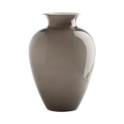 Pre-owned Venini 21st Century Labuan Large Glass Vase In Grey By  In Gray