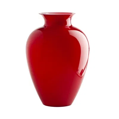 Pre-owned Venini 21st Century Labuan Large Glass Vase In Red By
