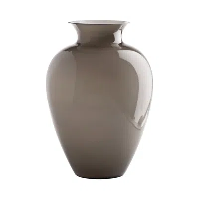 Pre-owned Venini 21st Century Labuan Small Glass Vase In Grey By  In Gray